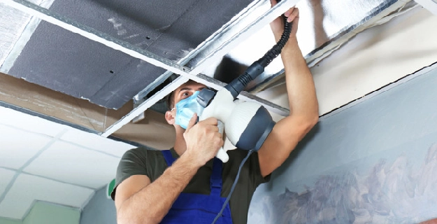 Clean air ducts in a home in Plainfield IL.