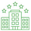 Hotel and resorts icon